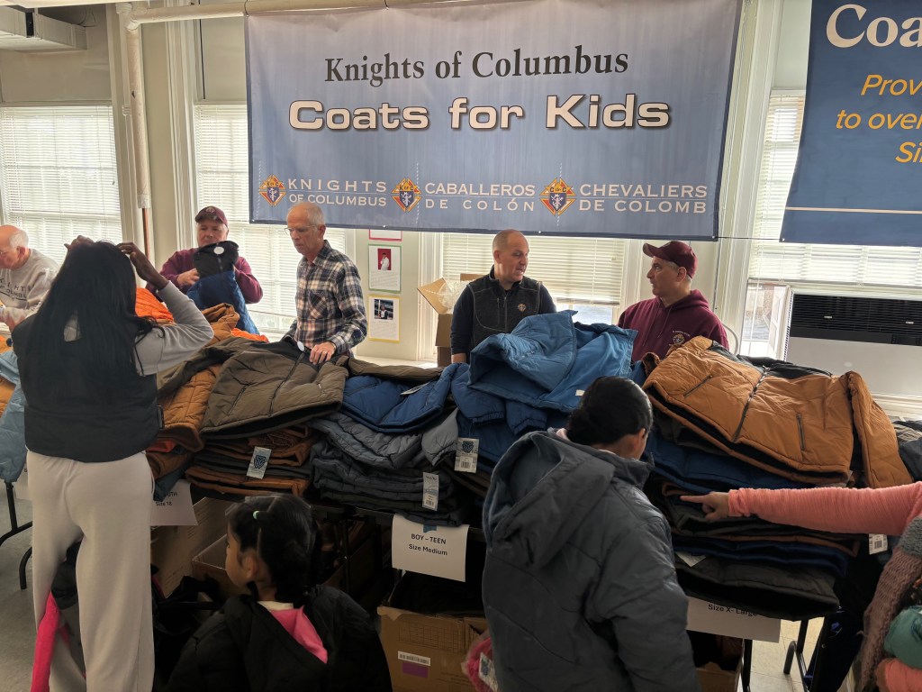 More than 1,100 Coats Distributed at FCA by Knights of&nbsp;Columbus